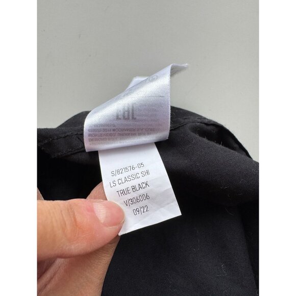 GAP True Black Cotton Poplin Button-Up Classic Shirt, Size S - Picture 13 of 14